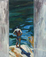 »Mann am Fluß«   1986   190 × 155 cm