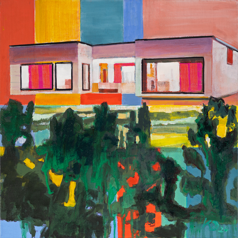 »Siedlungshaus« &nbsp; 2024 &nbsp; 40 &times; 40 cm